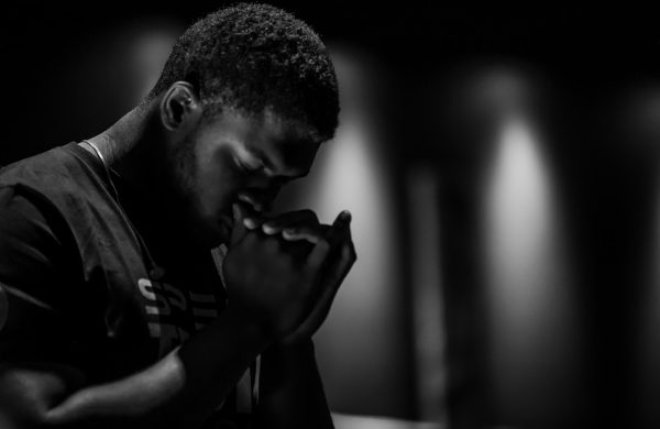 man praying